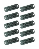 Набор шильдиков матовых из нержавеющей стали AISI304, размер 25х8х0,8 мм с гравировкой РУЧНАЯ РАБОТА (10 шт.)