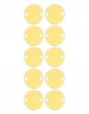 Набор шильдиков круглых из латуни марки Л63, диаметр 15х0,8 мм (10 шт.)