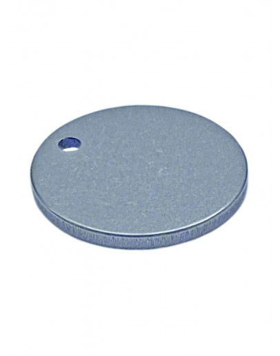 Жетон круглый из титана марки ВТ1, диаметр 35 мм
