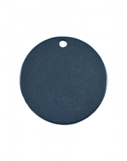 Жетон круглый из титана марки ВТ1, диаметр 35 мм