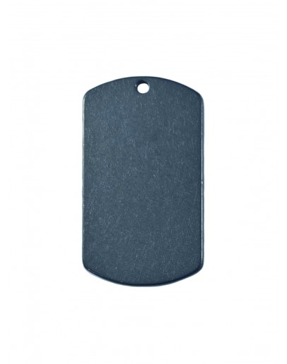 Жетон армейский из титана марки ВТ1, размер 49х28мм 