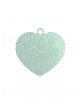 Жетон "Сердце" из нержавеющей стали AISI304, 34х32х1,5мм