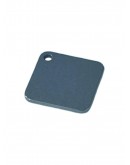 Жетон квадратный матовый из нержавеющей стали AISI304, размер 25х25мм 