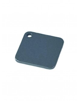 Жетон квадратный матовый из нержавеющей стали AISI304, размер 25х25мм 