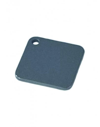 Жетон квадратный матовый из нержавеющей стали AISI304, размер 28х28мм 